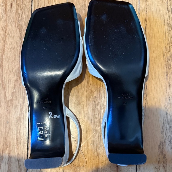 Toteme The Gathered Leather Scoop Heel Sandal - Picture 6 of 7